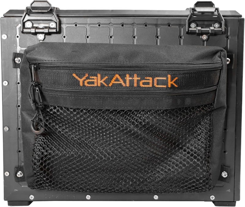 YakAttack 16" Dual Compartment Mesh Storage Bag | Compatible with BlackPak Pro & ShortStak Fishing Crates | Heavy-Duty Mesh with Two Zippered Compartments | Kayak Storage Accessories Organizer - Image 5